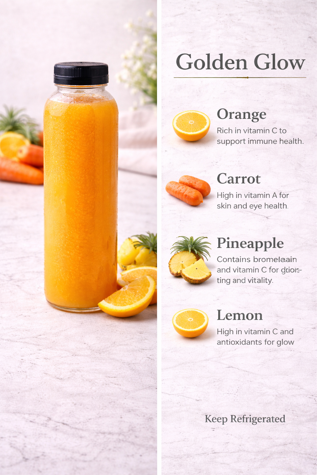 Glow Trio Bundle 
3 juices for $25